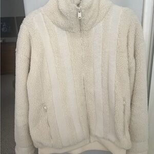 Athleta Cream Teddy Jacket